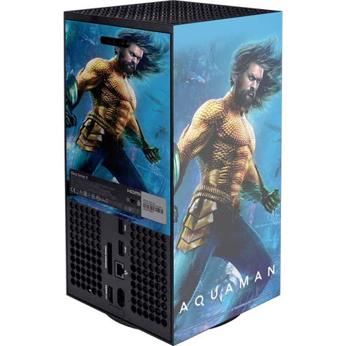 DC Comics Aquaman Movie Arthur Curry Poster XBox Series X Digital Edition Console Skin